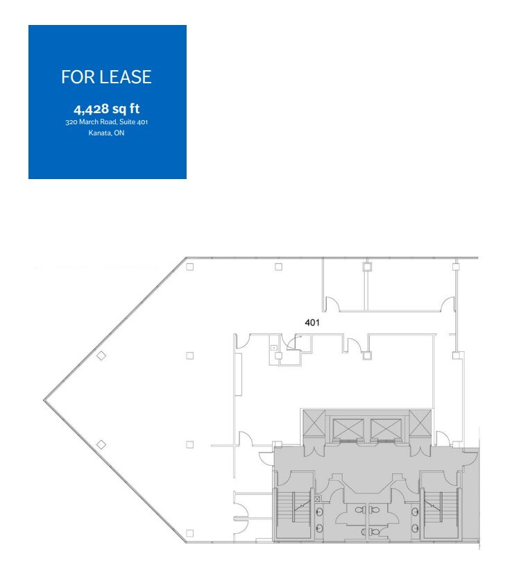 320 March Rd, Ottawa, ON à louer Plan d’étage– Image 1 sur 1