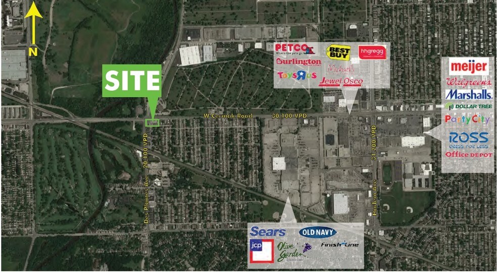 7929 W Cermak Rd, North Riverside, IL à louer - Aérien – Image 3 sur 19