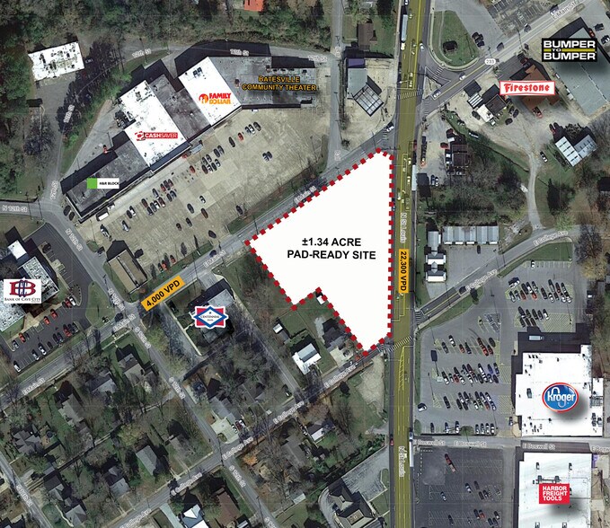 244 & 280 S. Saint Louis St, Batesville, AR à vendre - Plan de site – Image 2 sur 3
