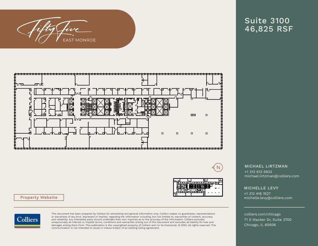 55 E Monroe St, Chicago, IL à louer Plan d’étage– Image 1 sur 1