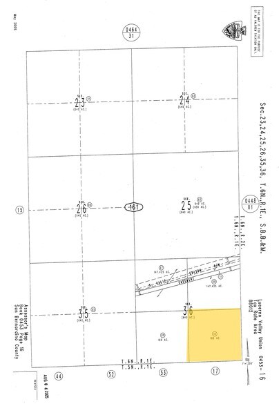 Harrod Rd, Lucerne Valley, CA à vendre - Plan cadastral – Image 2 sur 2