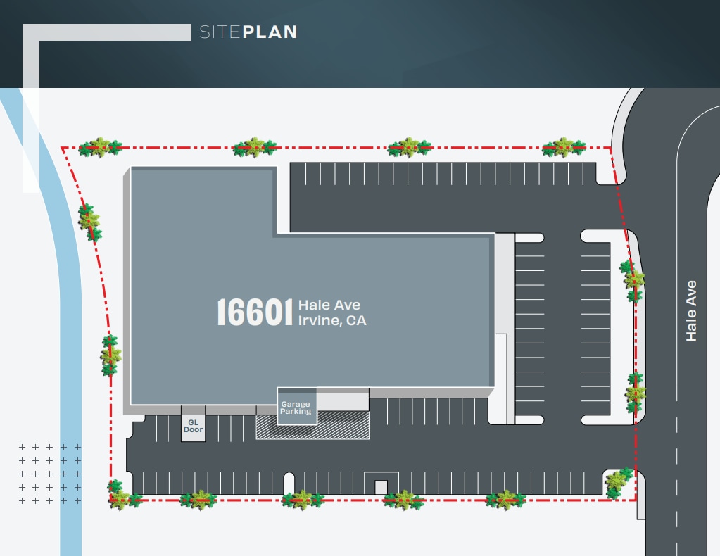 16601 Hale Ave, Irvine, CA à louer Plan de site– Image 1 sur 2