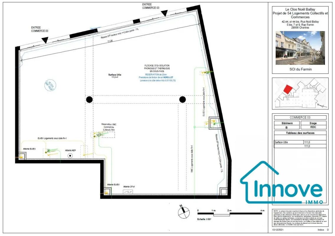 Local commercial dans Chartres à vendre Plan d’étage– Image 1 sur 5
