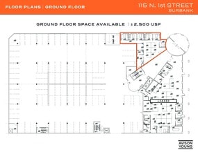 115 N 1st St, Burbank, CA à louer Plan de site– Image 1 sur 1
