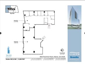 3630 Peachtree Rd NE, Atlanta, GA à louer Plan d’étage– Image 1 sur 4