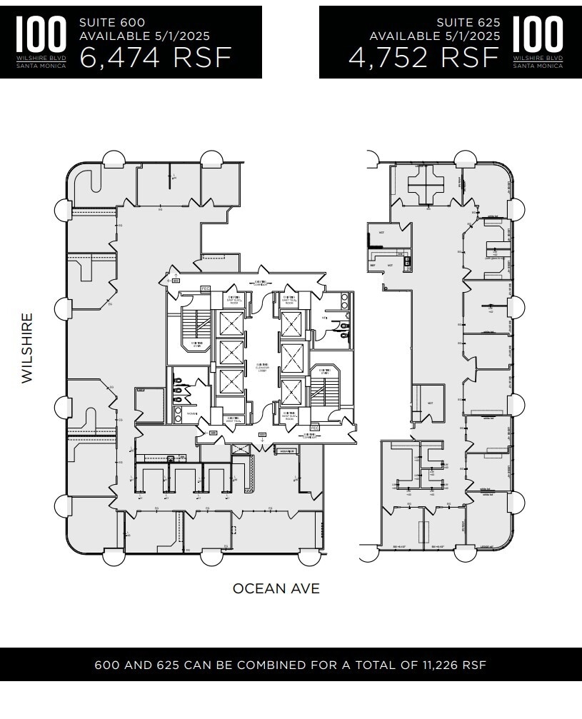 100 Wilshire Blvd, Santa Monica, CA à louer Plan d’étage– Image 1 sur 1