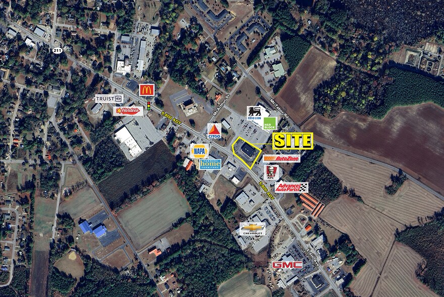 903 E 4th Ave, Red Springs, NC à louer - Aérien – Image 2 sur 3
