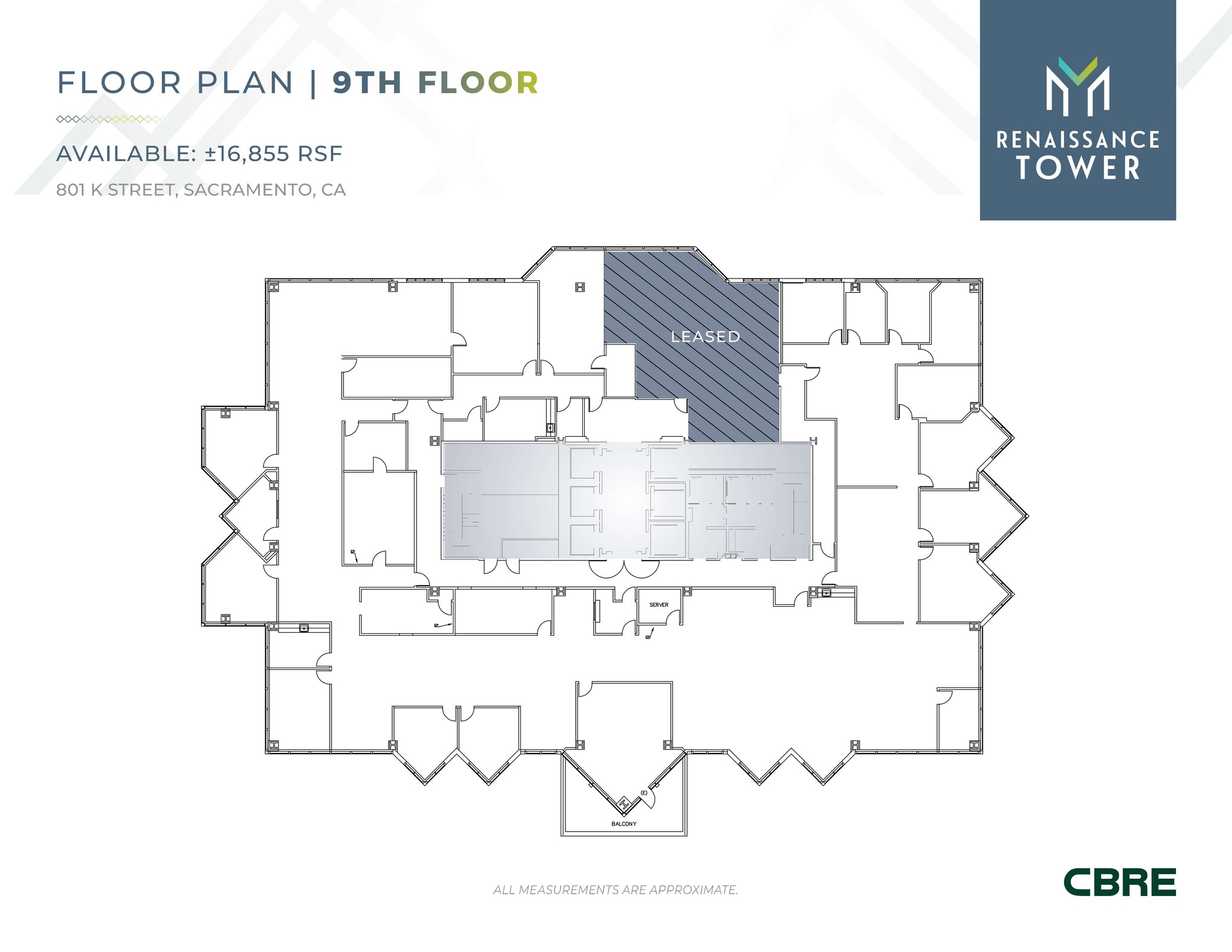 801 K St, Sacramento, CA à louer Plan de site– Image 1 sur 2