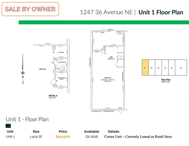1247 36th Ave NE, Calgary, AB à vendre - Plan d’étage – Image 3 sur 14