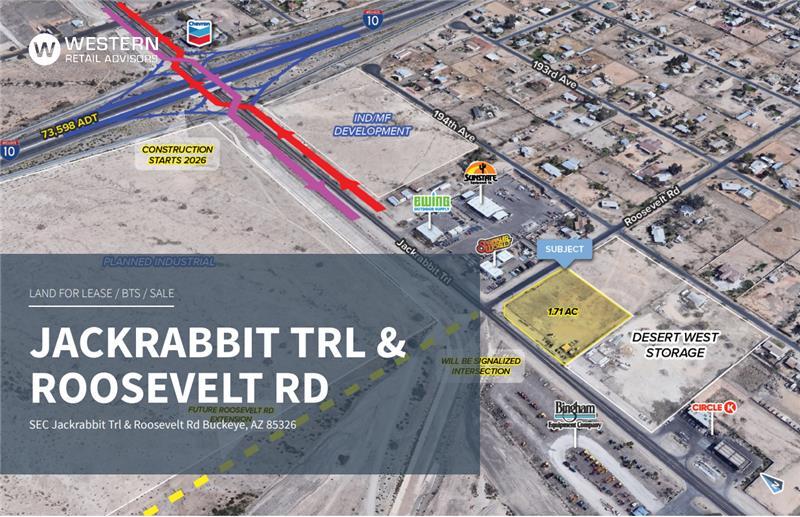 SEC Jackrabbit & Roosevelt, Buckeye, AZ à louer - Photo de l’immeuble – Image 1 sur 6