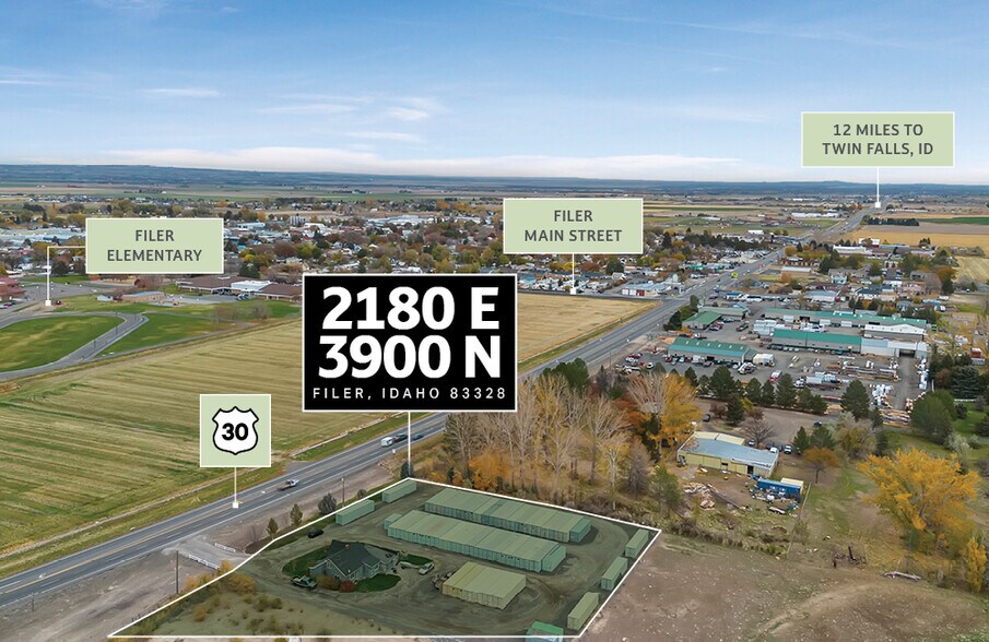 2180 E 3900 N, Filer, ID à vendre - Aérien – Image 3 sur 4