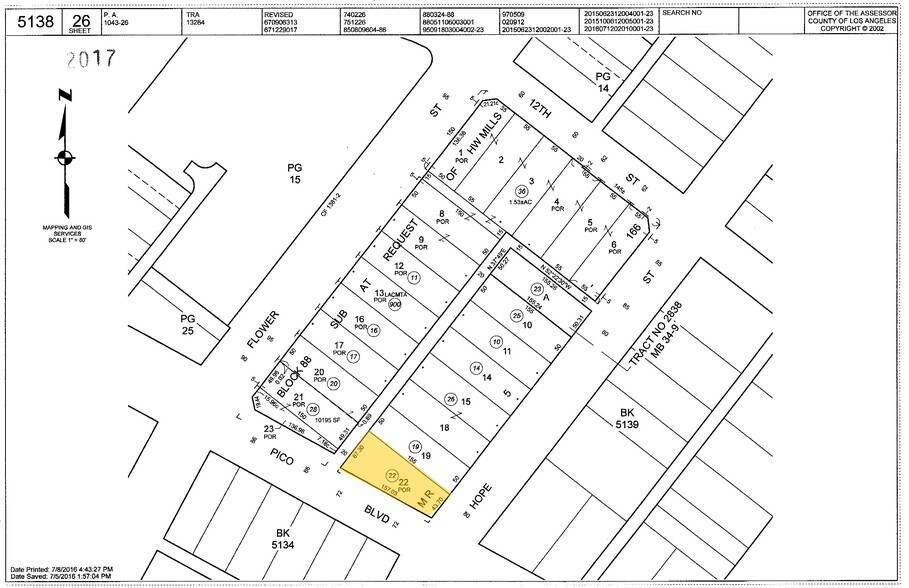 501-515 W Pico Blvd, Los Angeles, CA à louer - Plan cadastral – Image 1 sur 1