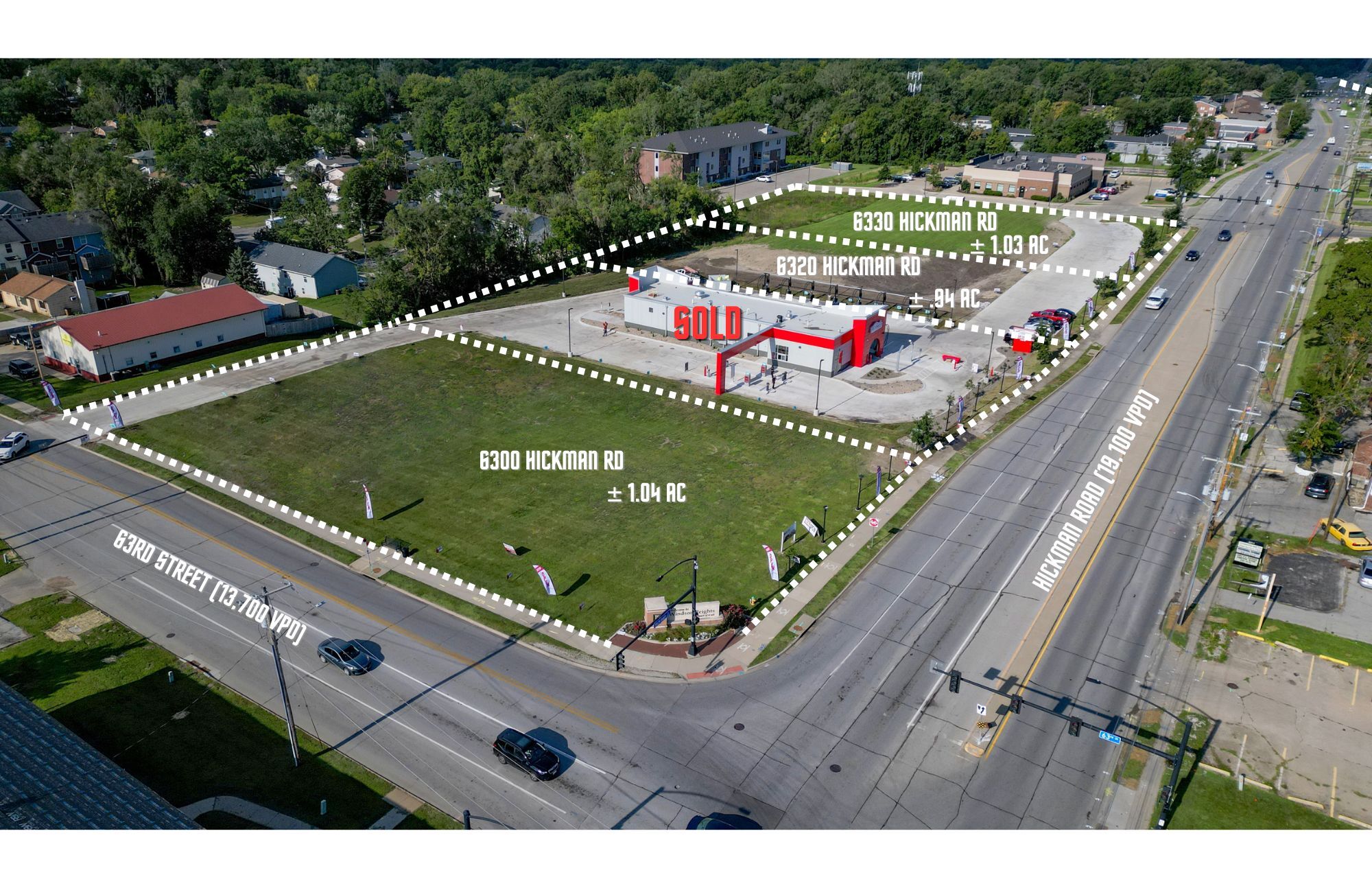 6300-6330 Hickman Rd, Windsor Heights, IA à vendre Aérien– Image 1 sur 9