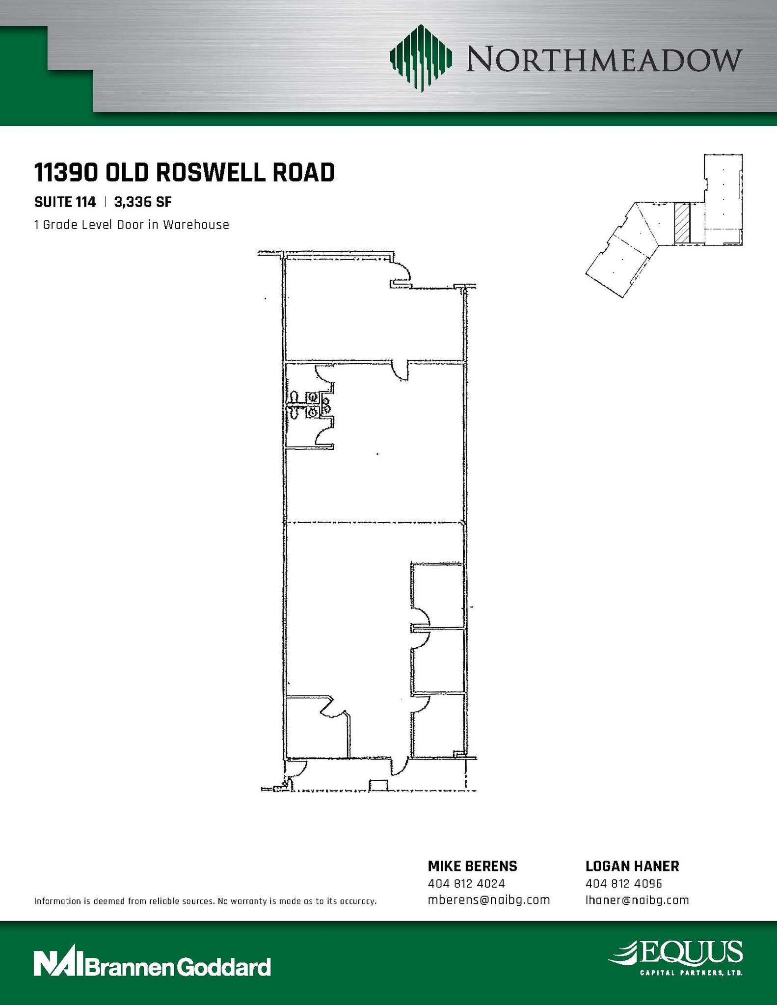 11390 Old Roswell Rd, Alpharetta, GA à louer Plan d’étage– Image 1 sur 1