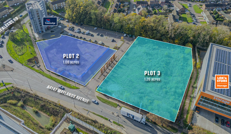 PLOTS 2 & 3 MAYLANDS SOUTH portefeuille de 2 biens à vendre sur LoopNet.fr - Aérien – Image 2 sur 2