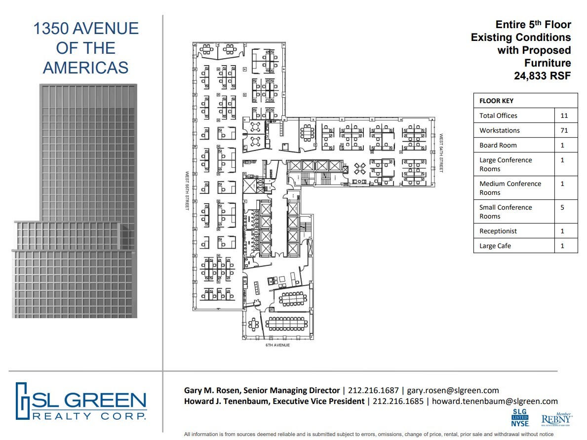 1350 Avenue of the Americas, New York, NY à louer Plan d’étage– Image 1 sur 2