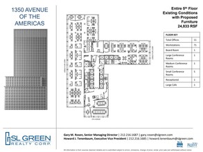 1350 Avenue of the Americas, New York, NY à louer Plan d’étage– Image 1 sur 2