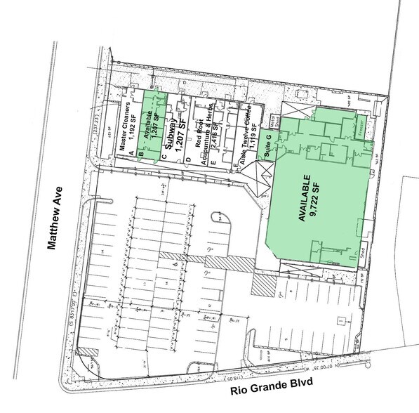 2400 Rio Grande Blvd NW, Albuquerque, NM à louer - Plan de site – Image 2 sur 6