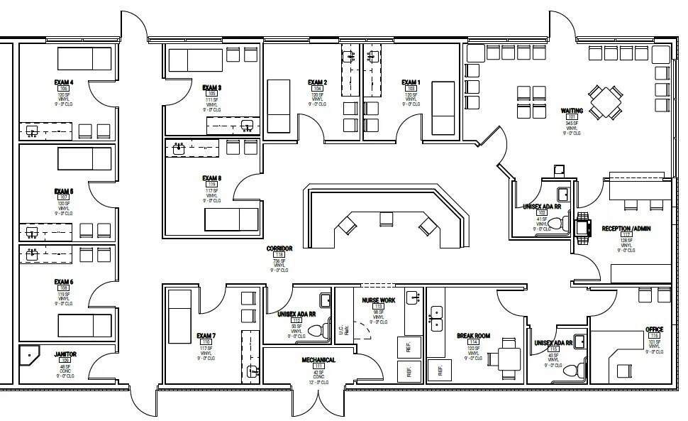 247-257 S Coltrane Rd, Edmond, OK à louer Plan d’étage– Image 1 sur 1
