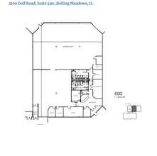 2100 Golf Rd, Rolling Meadows, IL à louer Plan d’étage– Image 2 sur 2