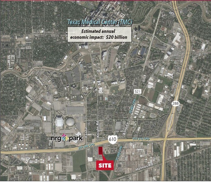 8701-8723 Knight Rd, Houston, TX à louer - Aérien – Image 2 sur 7