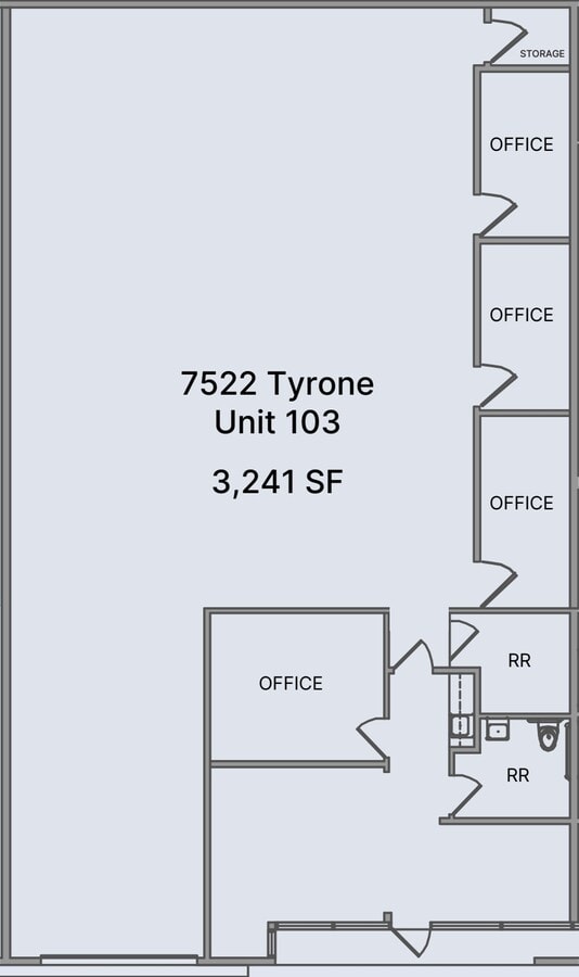 7500-7536 Tyrone Ave, Van Nuys, CA 91405 - Lot 7522 Unit 103 - - Plan d’étage - Image 1 of 1