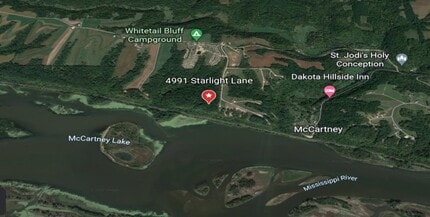 4991 Starlight Ln, Cassville, WI - VUE AÉRIENNE vue de carte - Image1