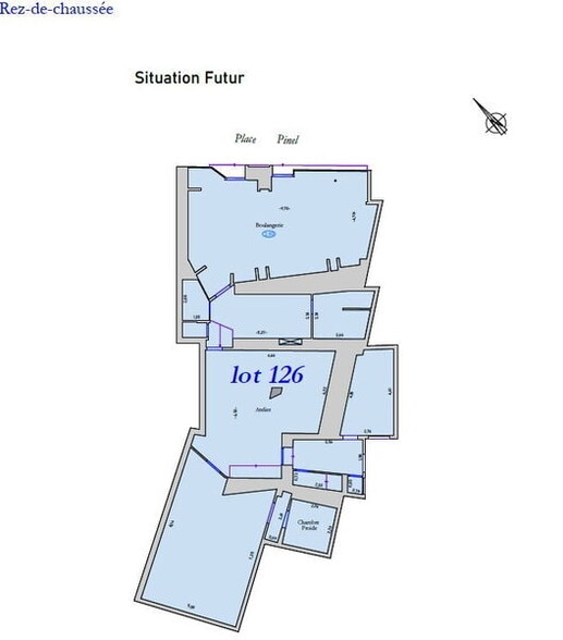 Local commercial dans Paris à vendre - Plan d’étage – Image 2 sur 3