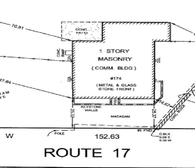 174 State Rt 17, Upper Saddle River, NJ à louer - Plan de site – Image 3 sur 9