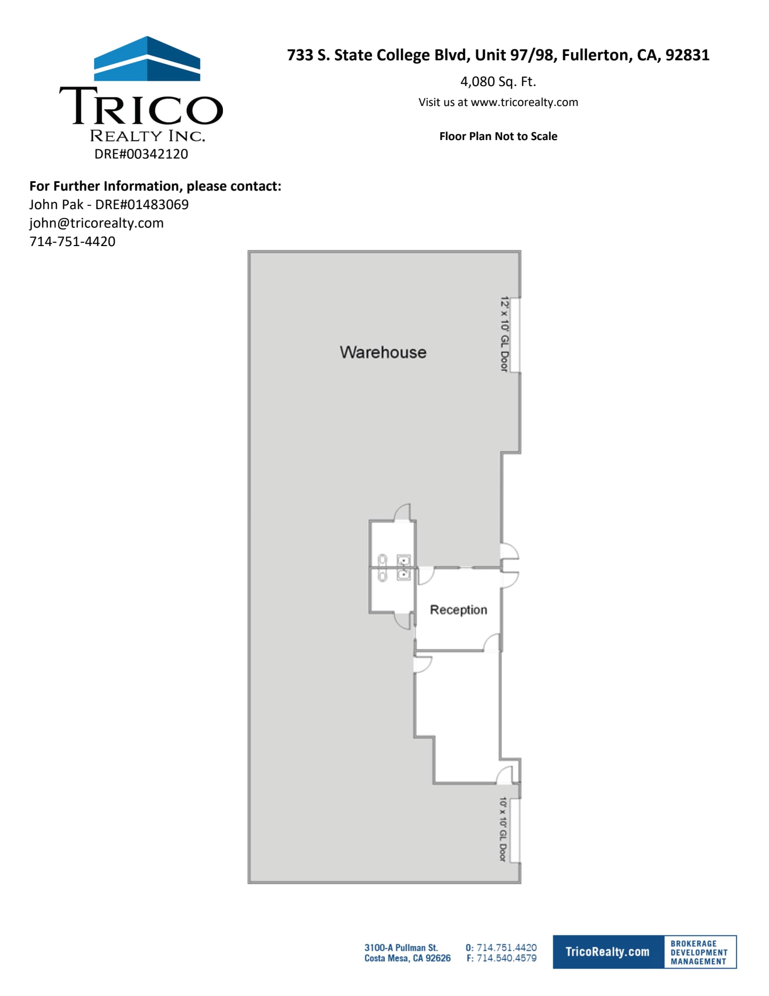 667-759 S State College Blvd, Fullerton, CA à louer Plan d’étage– Image 1 sur 1