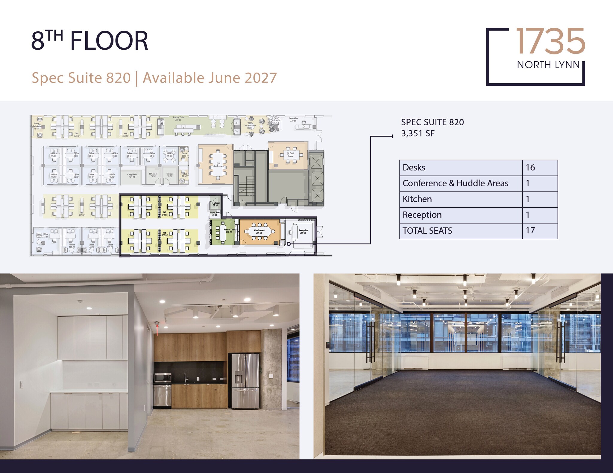 1735 N Lynn St, Arlington, VA à louer Plan d’étage– Image 1 sur 2