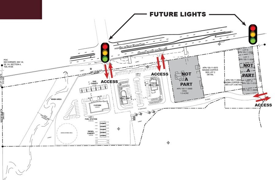 Mesquite Rd & US-60, Superior, AZ à louer - Plan de site – Image 3 sur 3