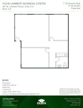 471 W Lambert Rd, Brea, CA à louer Plan d’étage– Image 1 sur 1