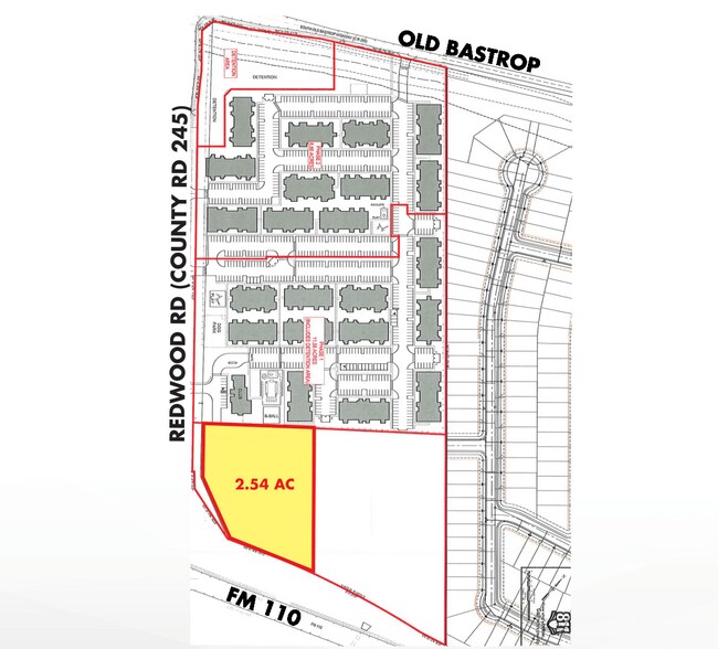 Redwood Rd, San Marcos, TX à vendre - Plan de site – Image 2 sur 3