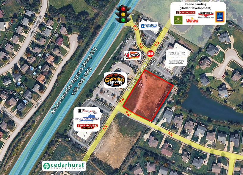 500 Keene Center Dr, Nicholasville, KY à vendre - Aérien – Image 2 sur 3
