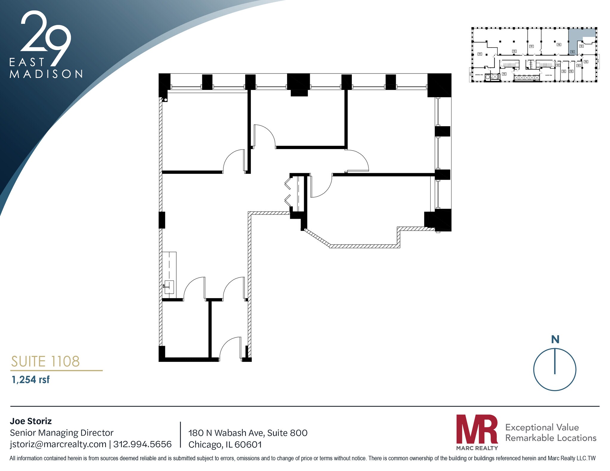 29 E Madison St, Chicago, IL à louer Plan d’étage– Image 1 sur 1