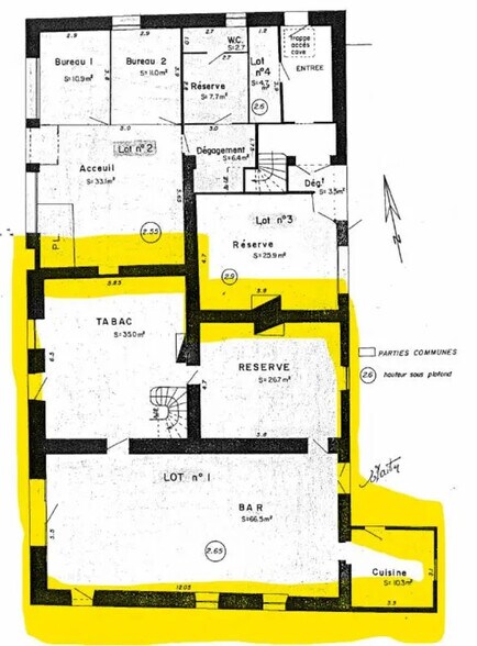 Local d'activités dans Salles à vendre - Plan d’étage – Image 3 sur 3