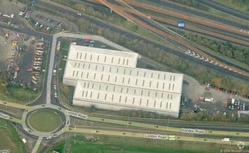 London Rd, Swanley, KEN - VUE AÉRIENNE vue de carte