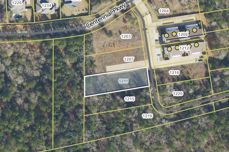 1211 Centennial Trl, Tyler, TX à vendre - Plan cadastral – Image 1 sur 5