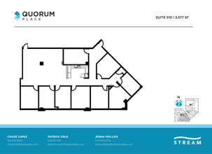 14901 Quorum Dr, Dallas, TX à louer Plan d’étage– Image 1 sur 1