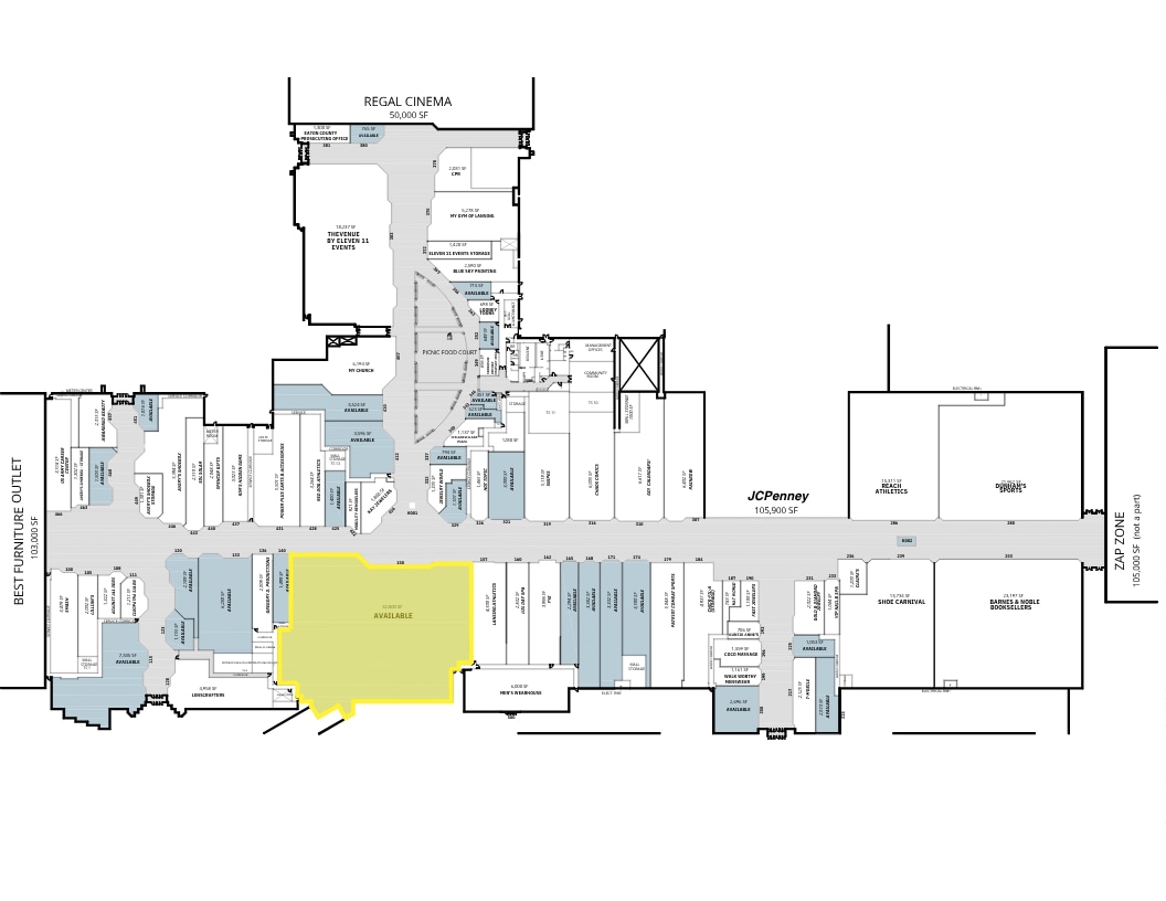 5330 W Saginaw Hwy, Lansing, MI à louer Plan d’étage– Image 1 sur 1