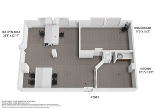 111 2 Ave S, Saskatoon, SK à louer Plan d’étage– Image 1 sur 3