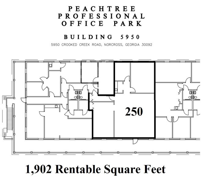 5950 Crooked Creek Rd, Peachtree Corners, GA à louer - Plan d’étage – Image 2 sur 7