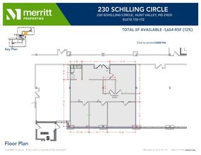 215 Schilling Cir, Hunt Valley, MD à louer Plan d’étage– Image 1 sur 1
