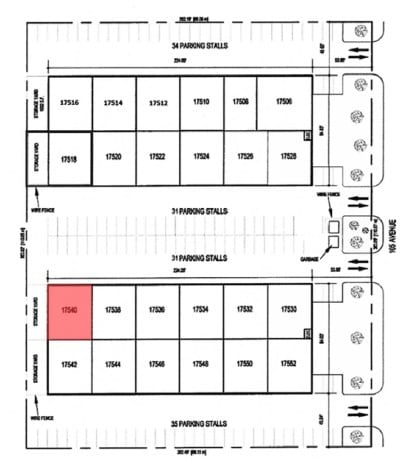 17532-17552 105th Ave, Edmonton, AB à louer Plan de site– Image 1 sur 2