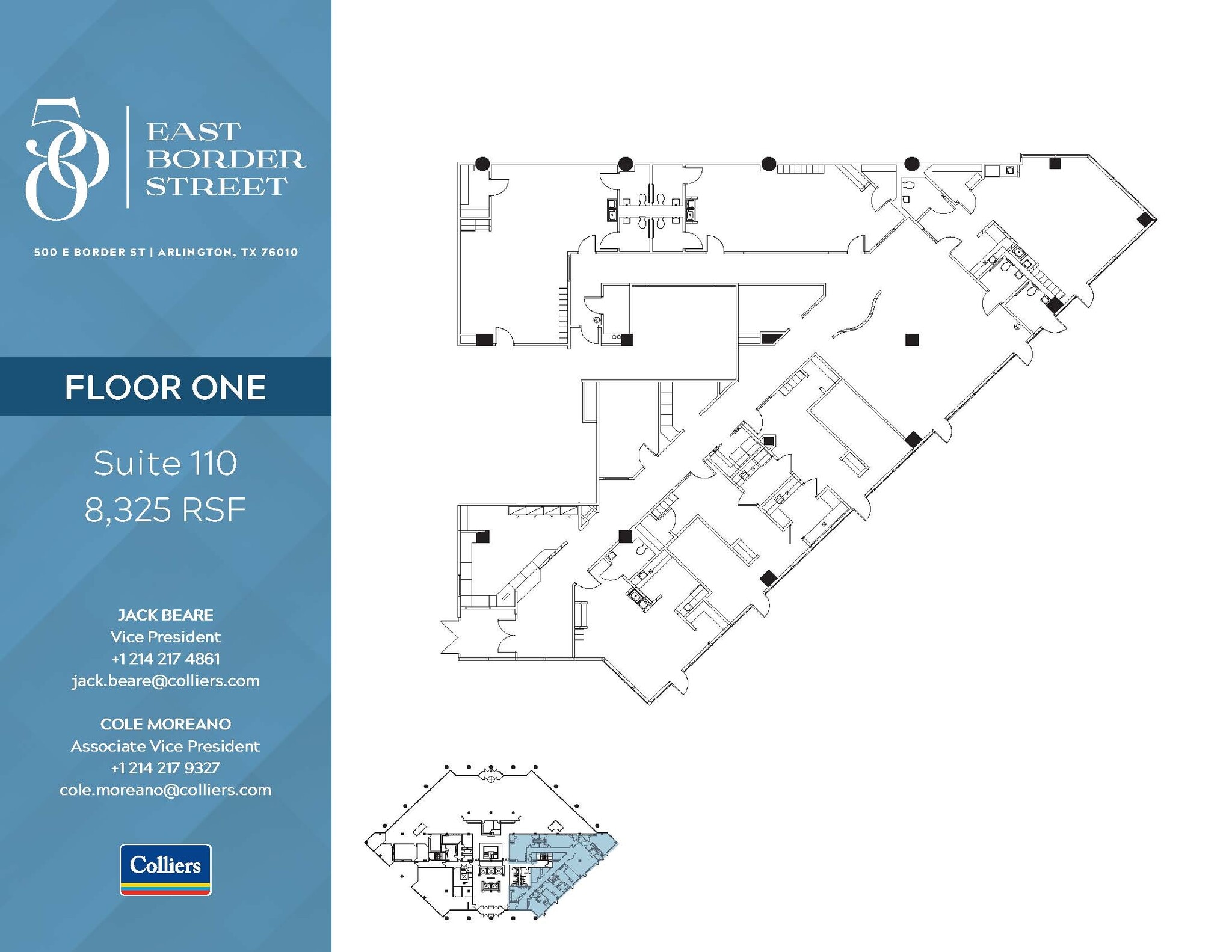500 E Border St, Arlington, TX à louer Plan d’étage– Image 1 sur 1