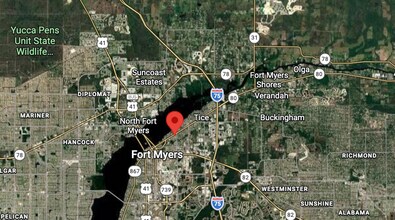 3426 Palm Beach Blvd, Fort Myers, FL - Vue aérienne vue de carte