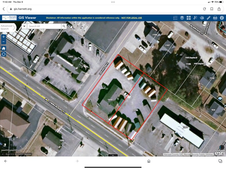 1206-1208 W Cumberland St, Dunn, NC à vendre - Aérien – Image 2 sur 2