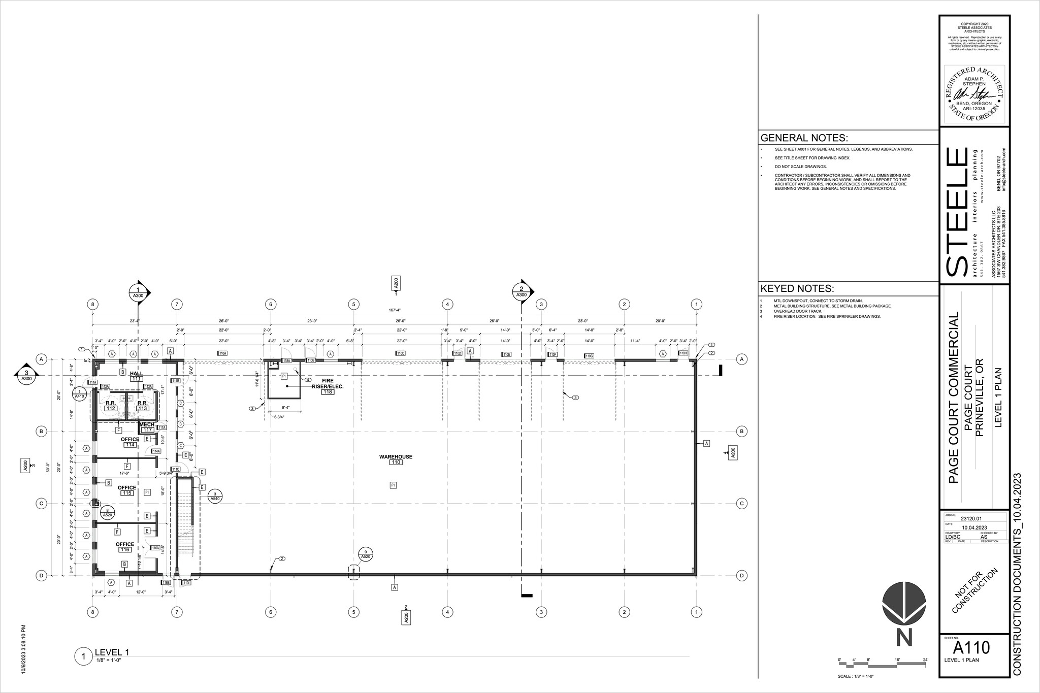 Page Ct, Prineville, OR à louer Plan de site– Image 1 sur 2