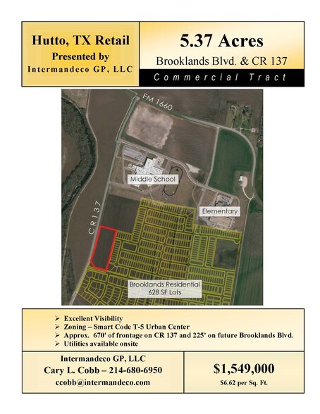 CR137 & Future Brooklands Blvd, Hutto, TX à vendre - Photo de l’immeuble – Image 2 sur 11